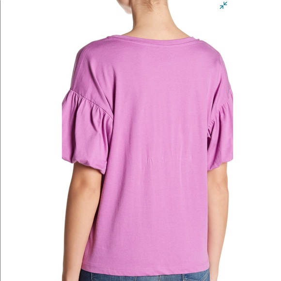 Bobeau Bubble Sleeve Tee - Picture 10 of 10